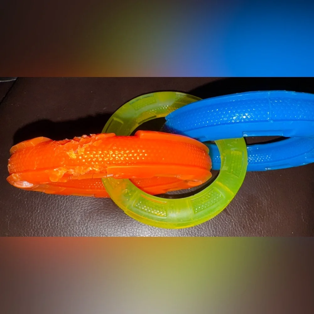 Nerf Dog pull rings toy